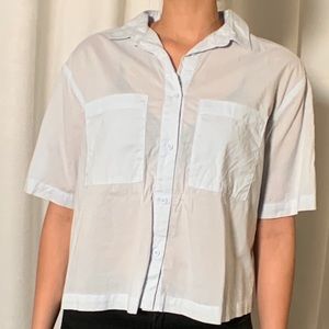 OAK + FORT button up t-shirt